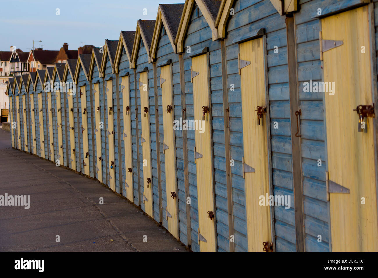 beach huts at Westgate bay Stock Photo Alamy