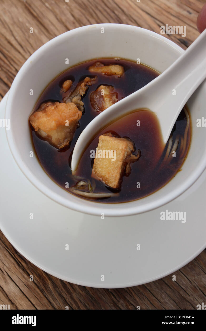 Japanese Miso Soup with Tofu Stock Photo - Alamy