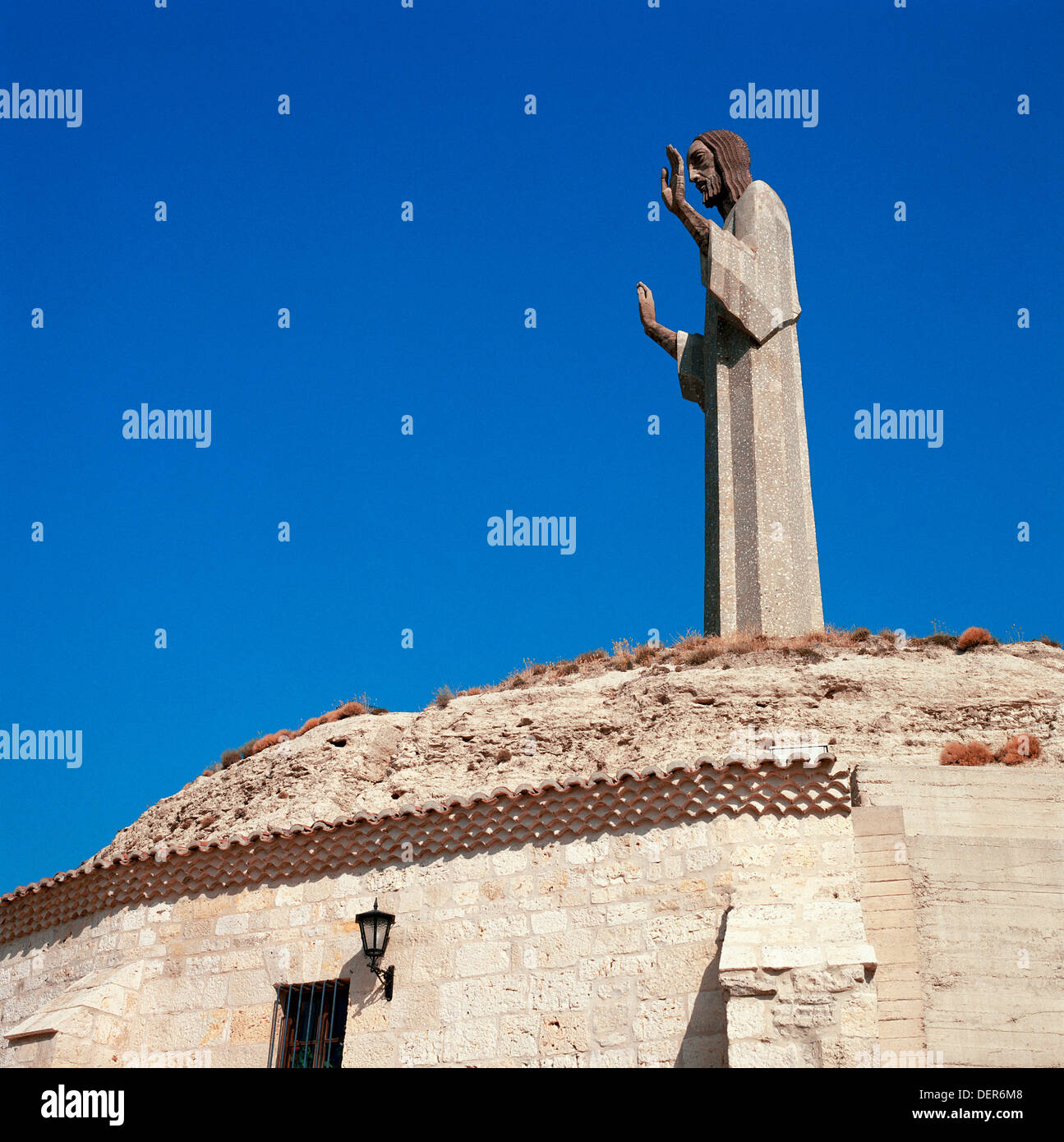 Cristo del Otero statue by Victorio Macho, Palencia. Castilla-Leon, Spain Stock Photo