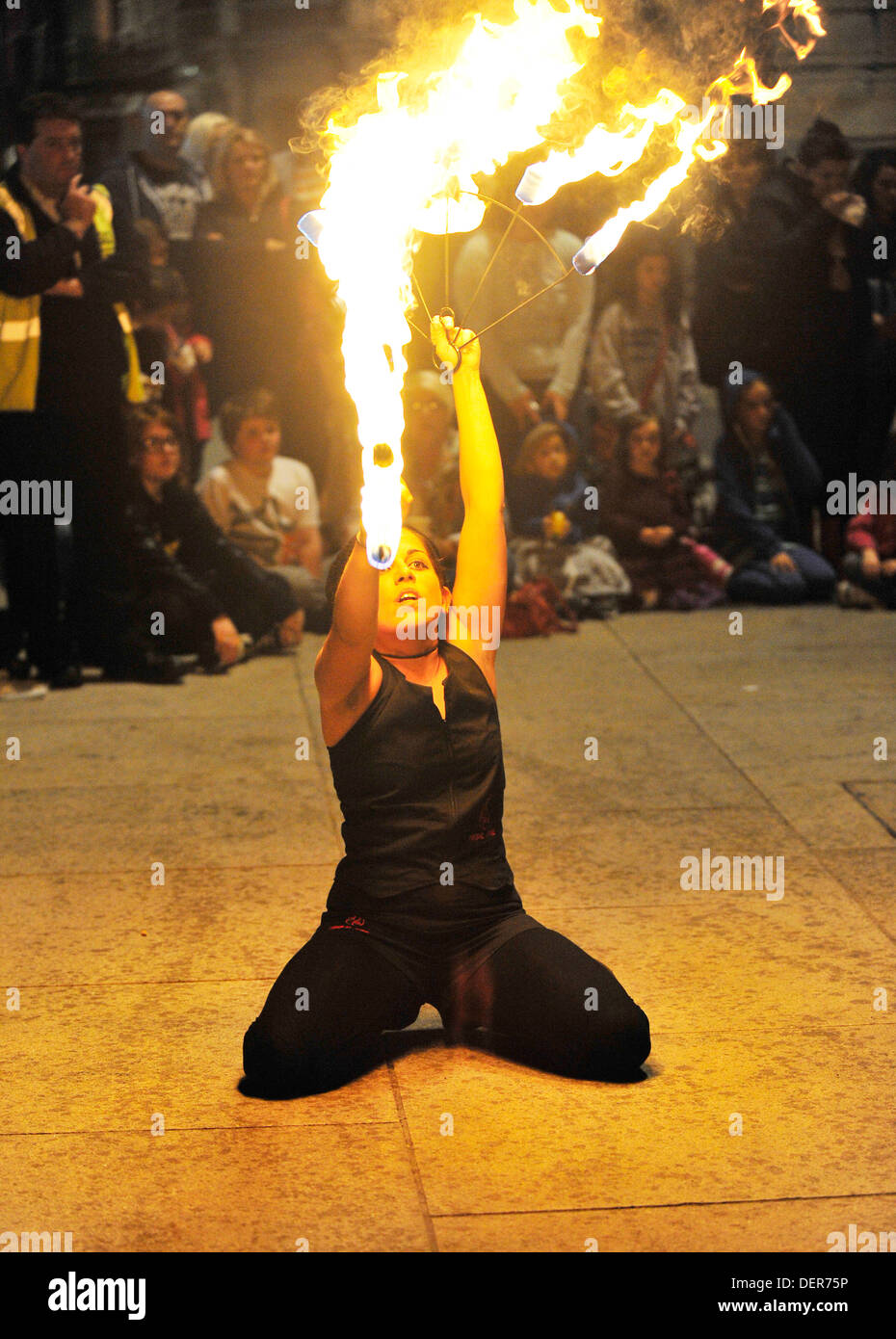 The Tribal Fire troupe provided a spectacular display of fire dance and
