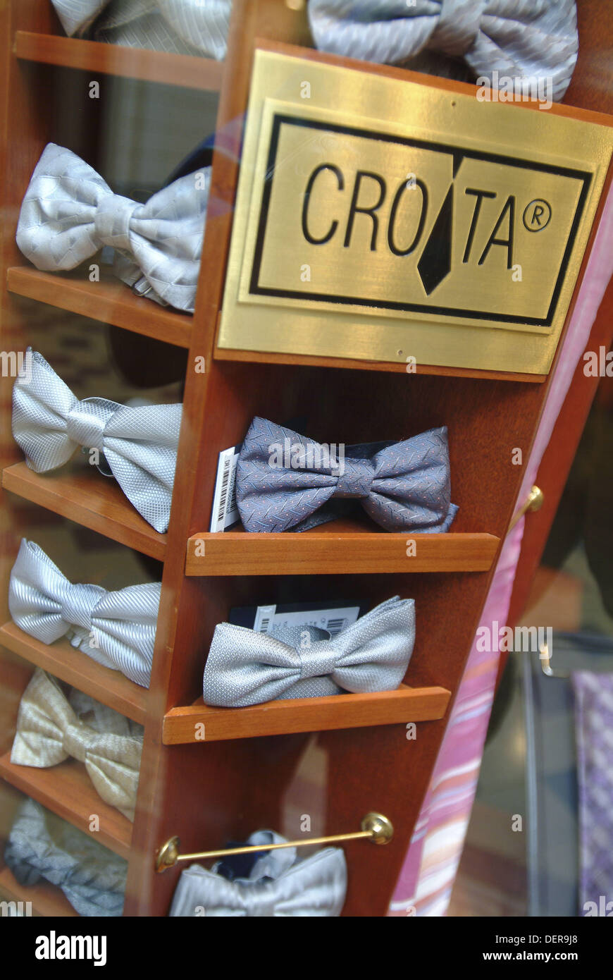 Tie shop (the name Croatia mean ´tie´), Zagreb, Croatia Stock Photo