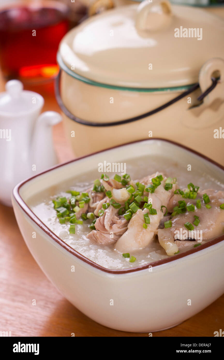 Chicken Porridge Stock Photo