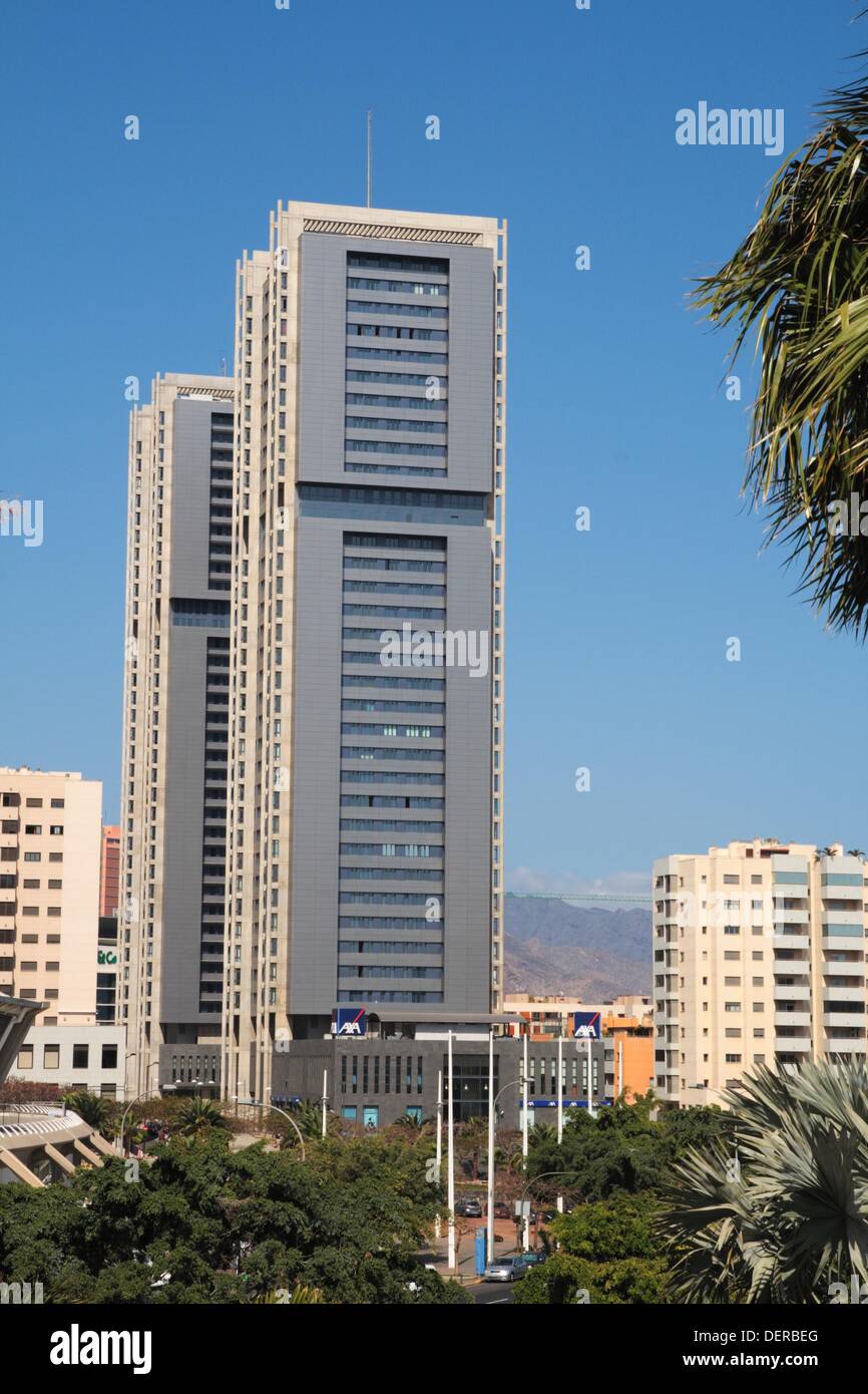 Twin towers, Santa Cruz de Tenerife, Tenerife, Canary Islands, Spain Stock  Photo - Alamy