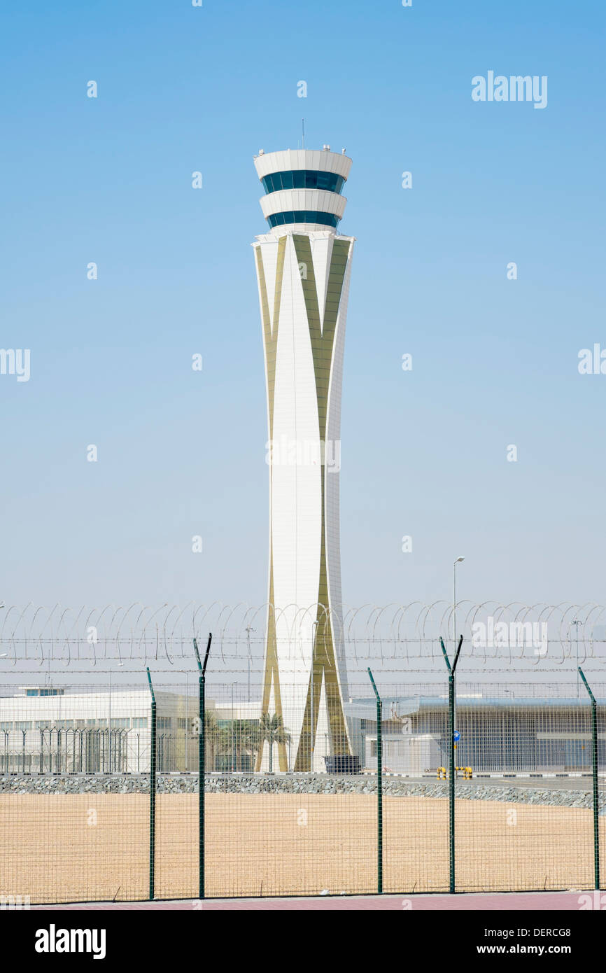 New passenger terminal building at Al Maktoum International airport at Dubai World Central district, Dubai United Arab Emirates Stock Photo