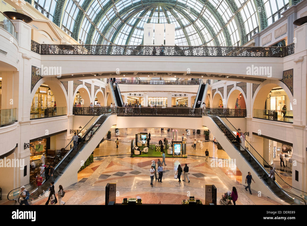 Interior of Mall of the Emirates shopping centre in Dubai United Arab Emirates Stock Photo