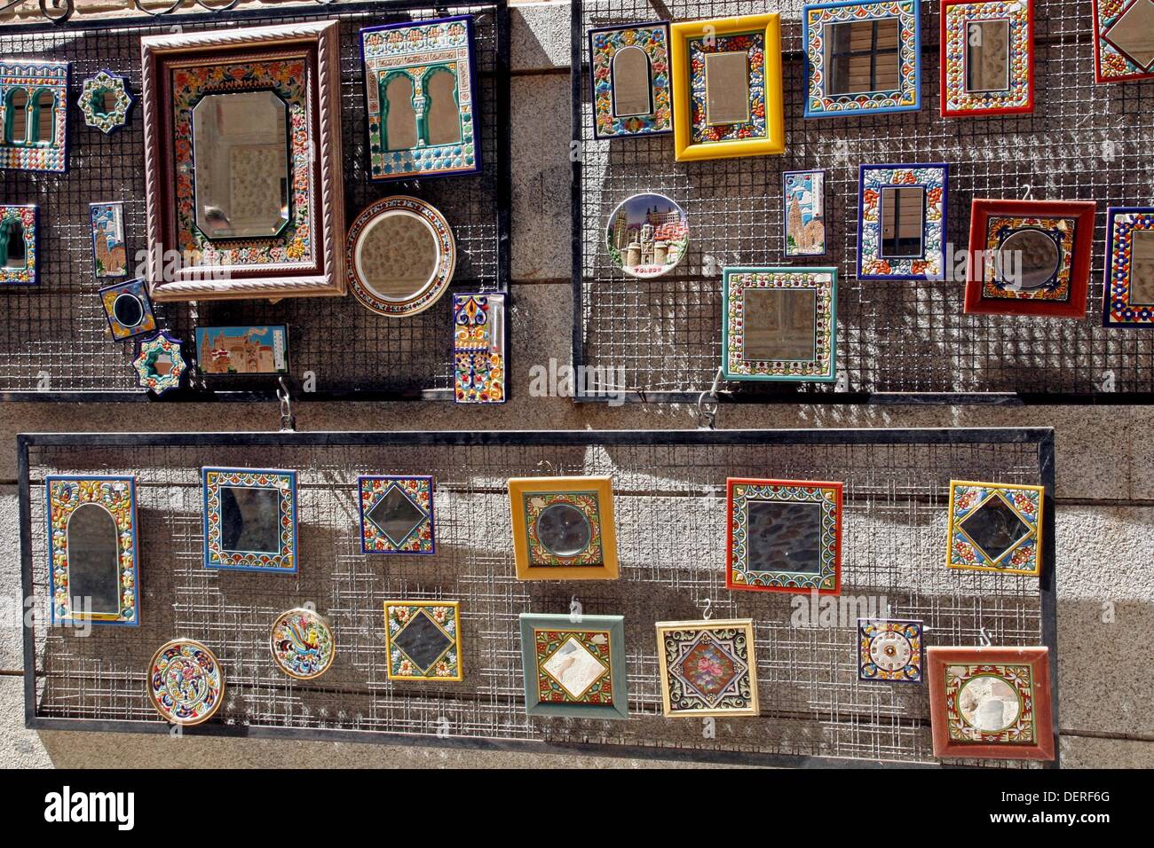 mirrors, souvenirs, Toledo, Spain Stock Photo Alamy