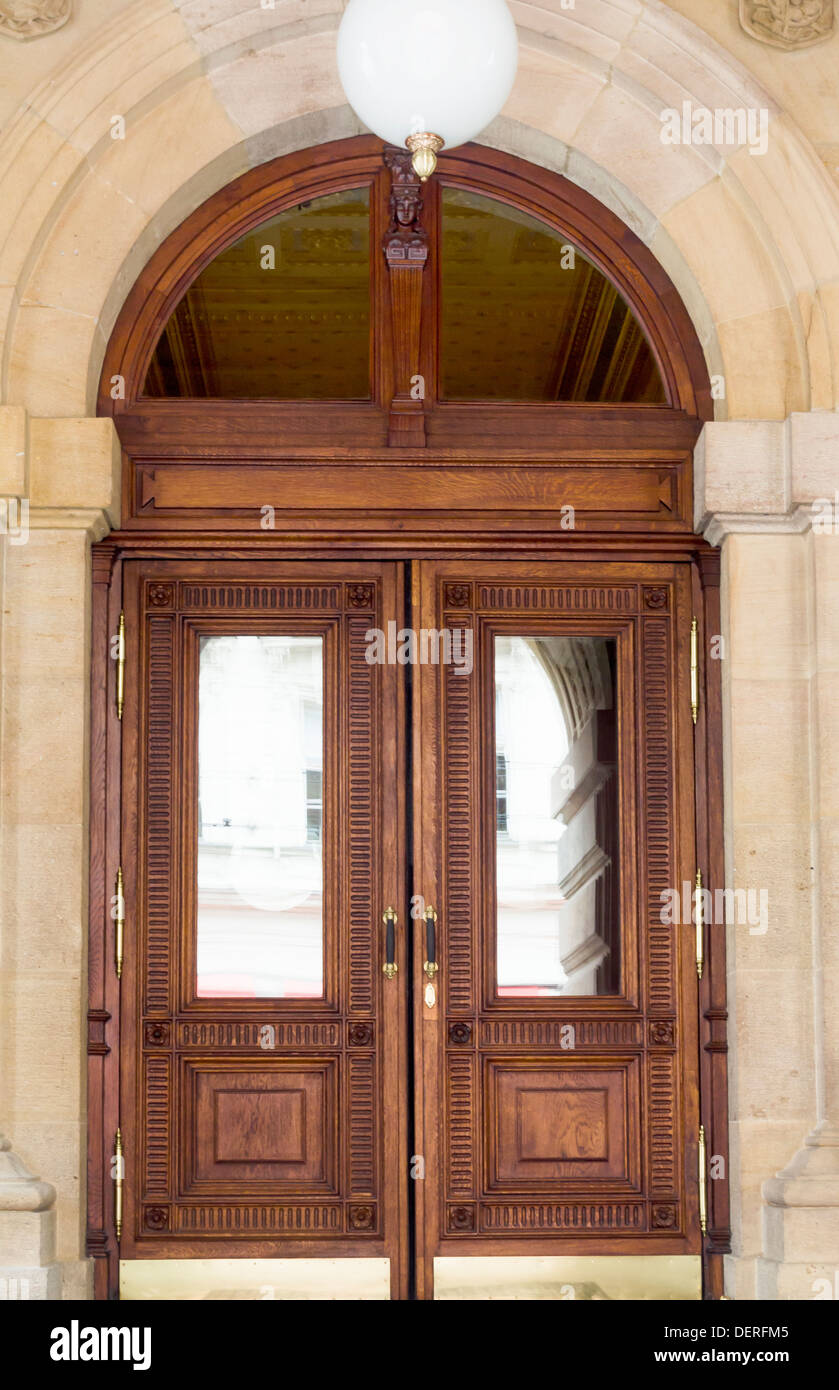 Paneled wooden door hi-res stock photography and images - Alamy