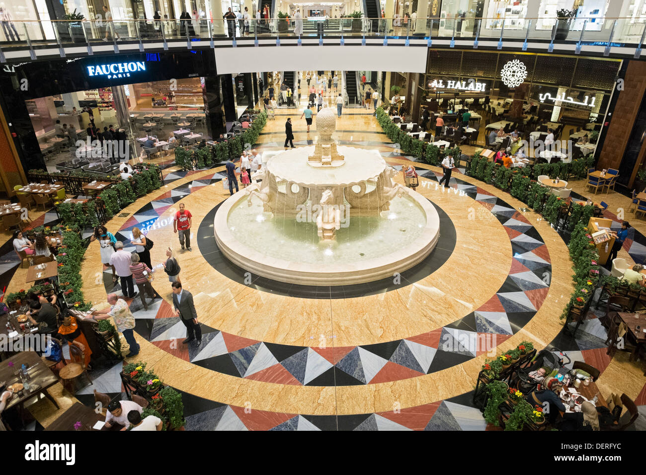 Interior of Mall of the Emirates shopping centre in Dubai United Arab Emirates Stock Photo