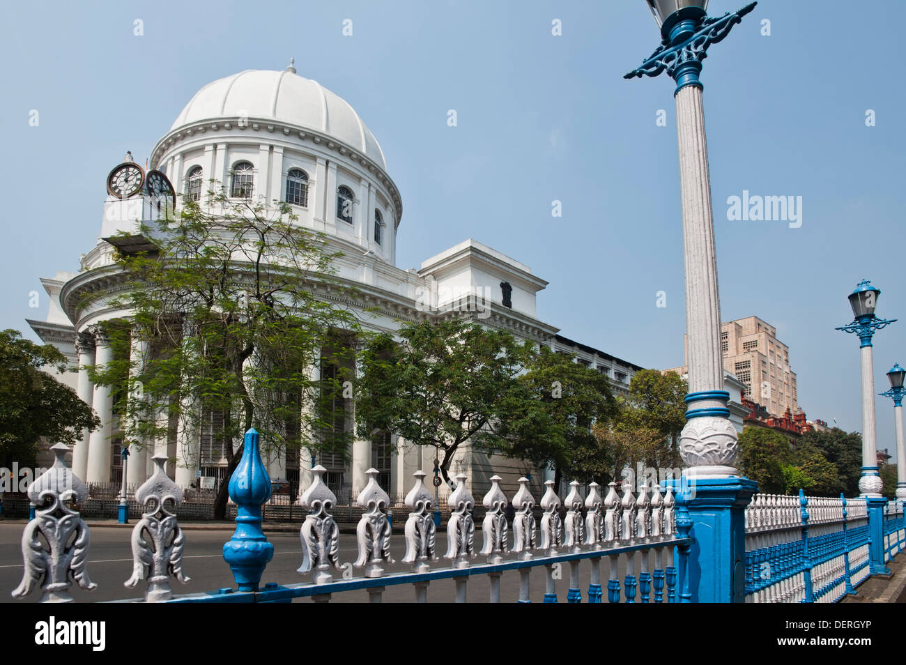 Facade of a government building, General Post Office (GPO), Kolkata, West Bengal, India Stock Photo