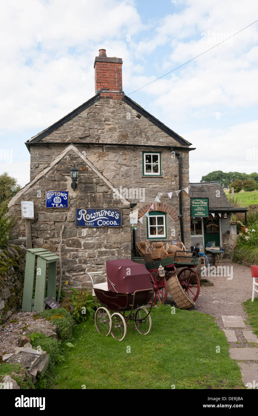 The Original Edward and Vintage sweet shop Tissington Peak District Derbyshore UK Stock Photo
