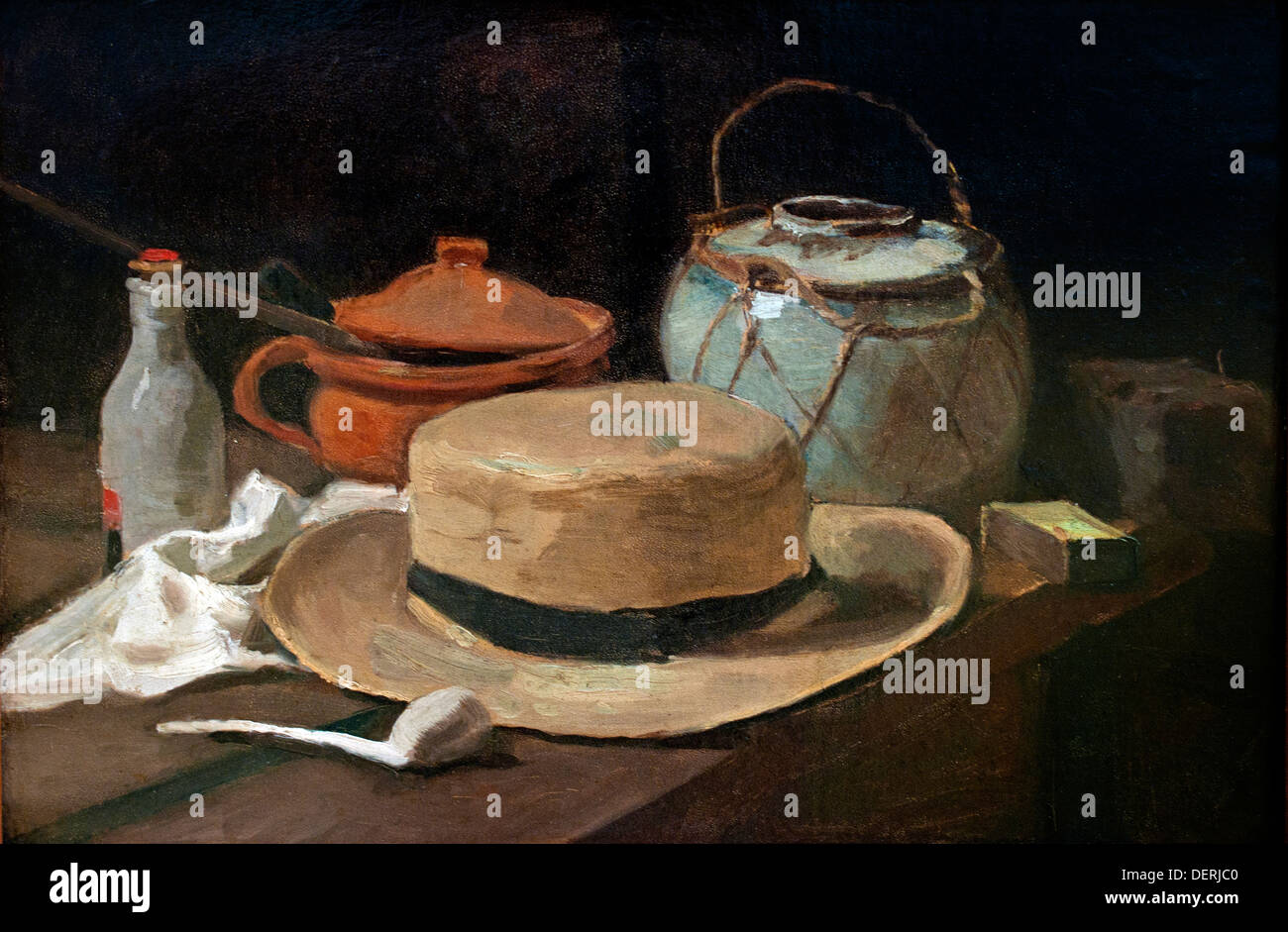 Still live with straw hat 1881 Vincent van Gogh 1853 - 1890  Dutch Netherlands Stock Photo