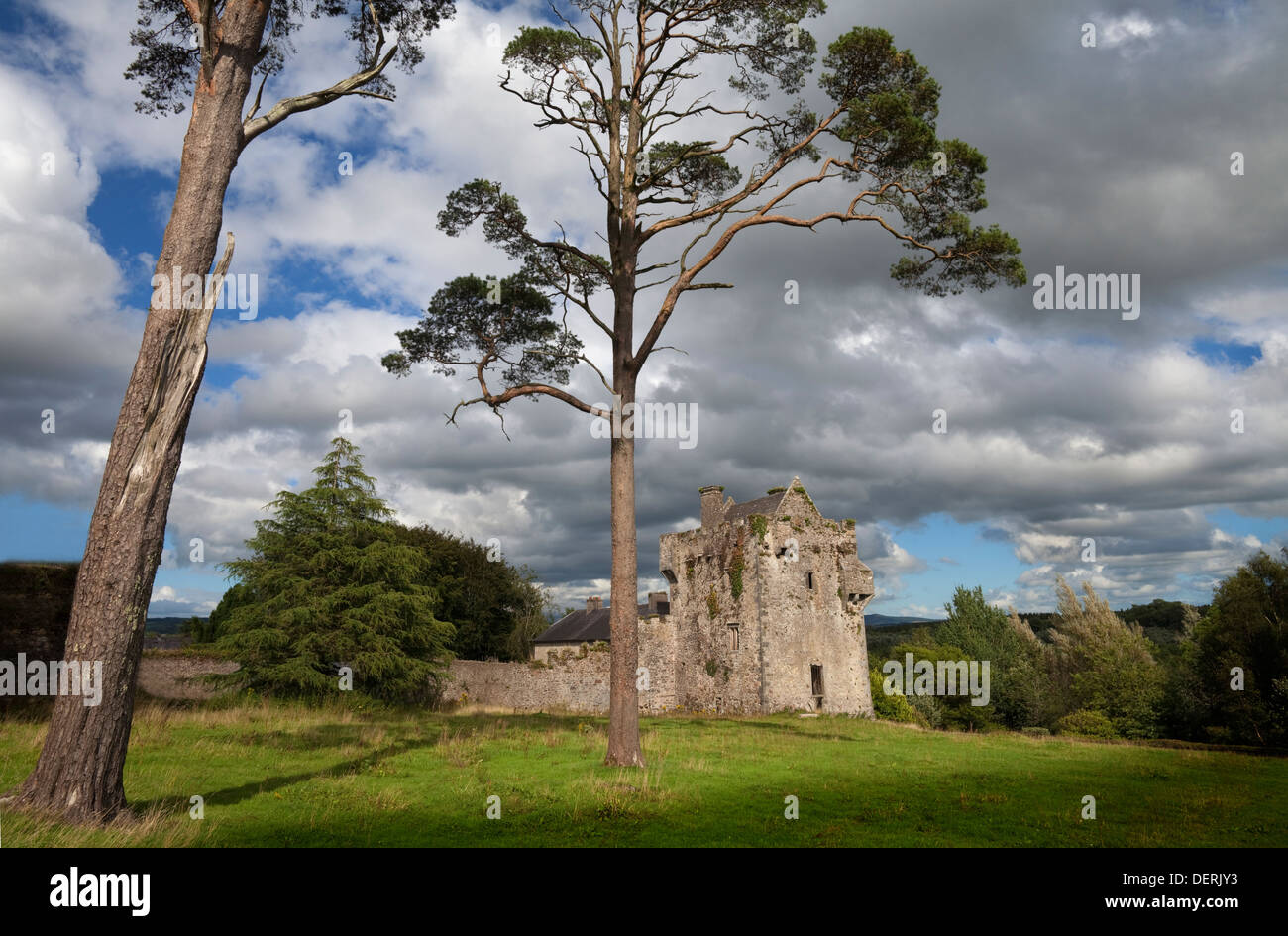 17th Century Tourin Castle, County Waterford, Ireland Stock Photo