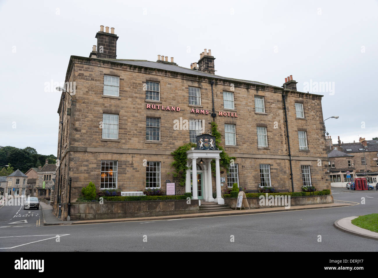The Rutland Arms Hotel Bakewell Derbyshire Peak District UK Stock Photo