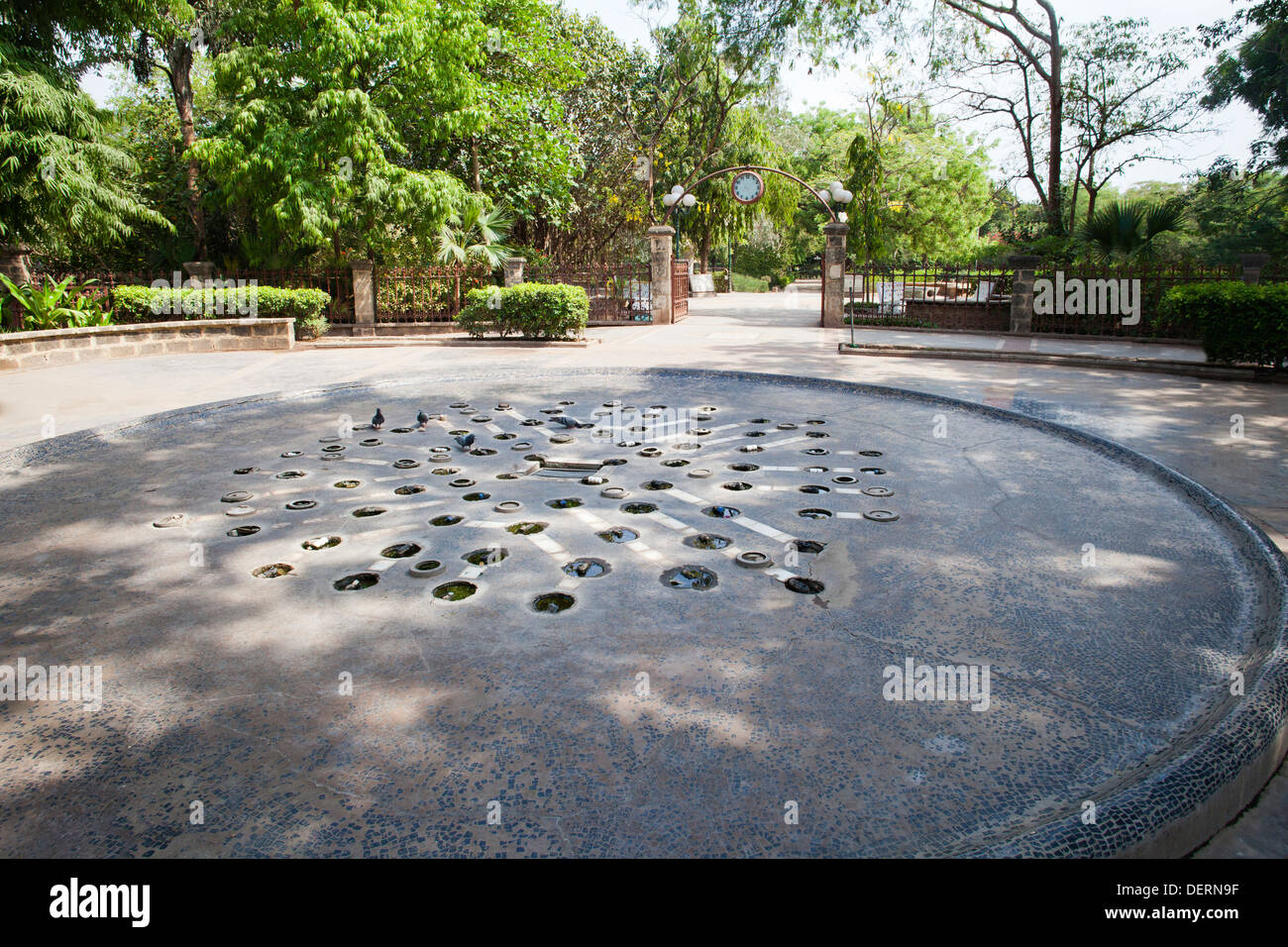 Entrance gate of a garden, Law Garden, Ahmedabad, Gujarat, India Stock