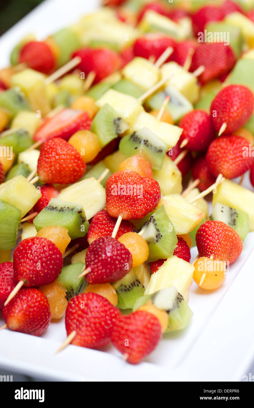 Strawberry fruit skewer hi-res stock photography and images - Alamy