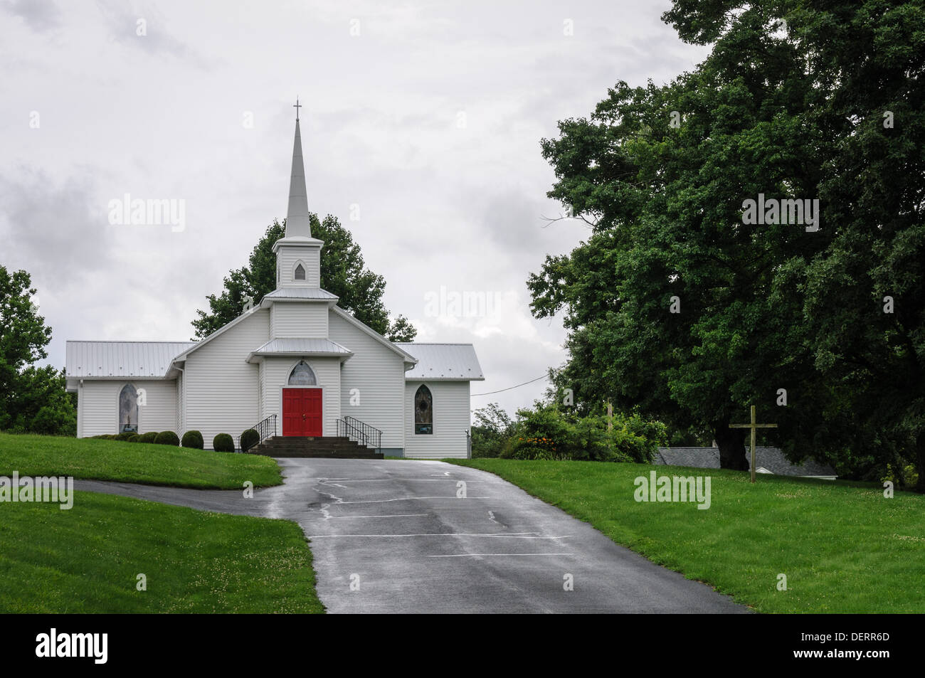 Woolwine United Methodist Church, 10205 Woolwine Highway, Woolwine, Virginia Stock Photo