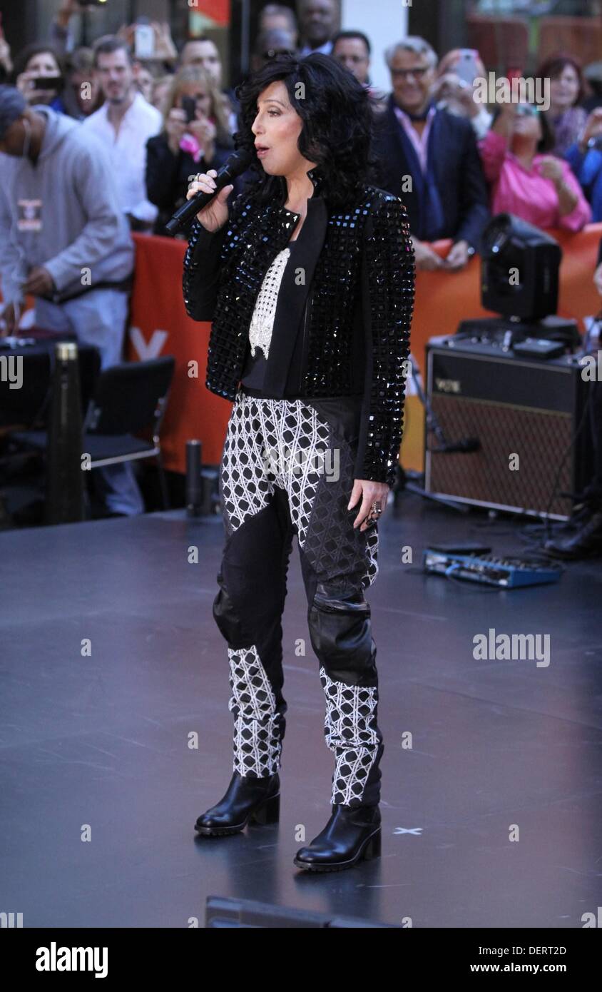Cher Rockerfrller New York, NY. 23rd Sep, 2013. Cher on stage for NBC Today Show Concert ...