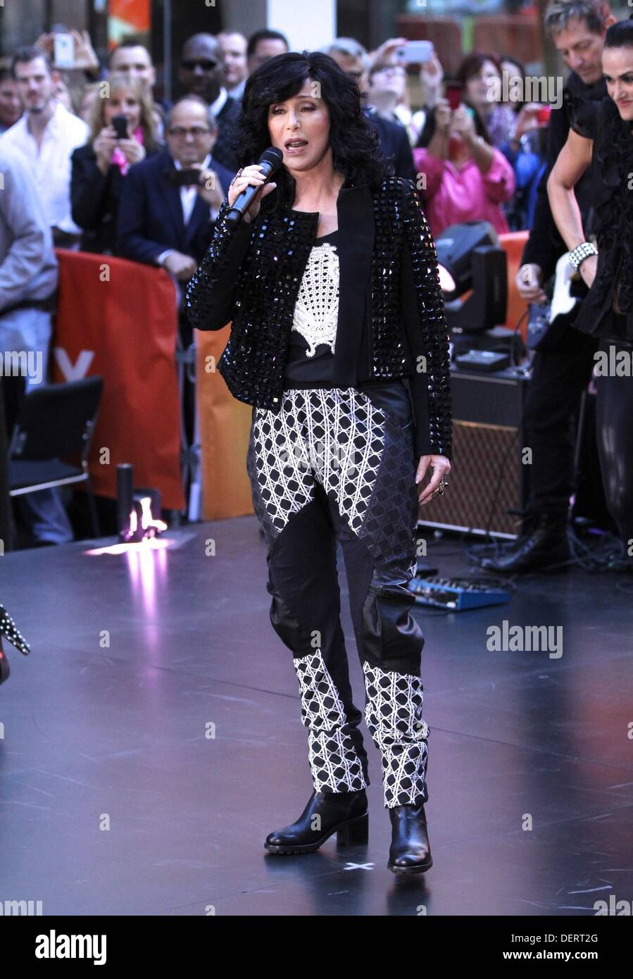 Cher Rockerfrller New York, NY. 23rd Sep, 2013. Cher on stage for NBC Today Show Concert ...