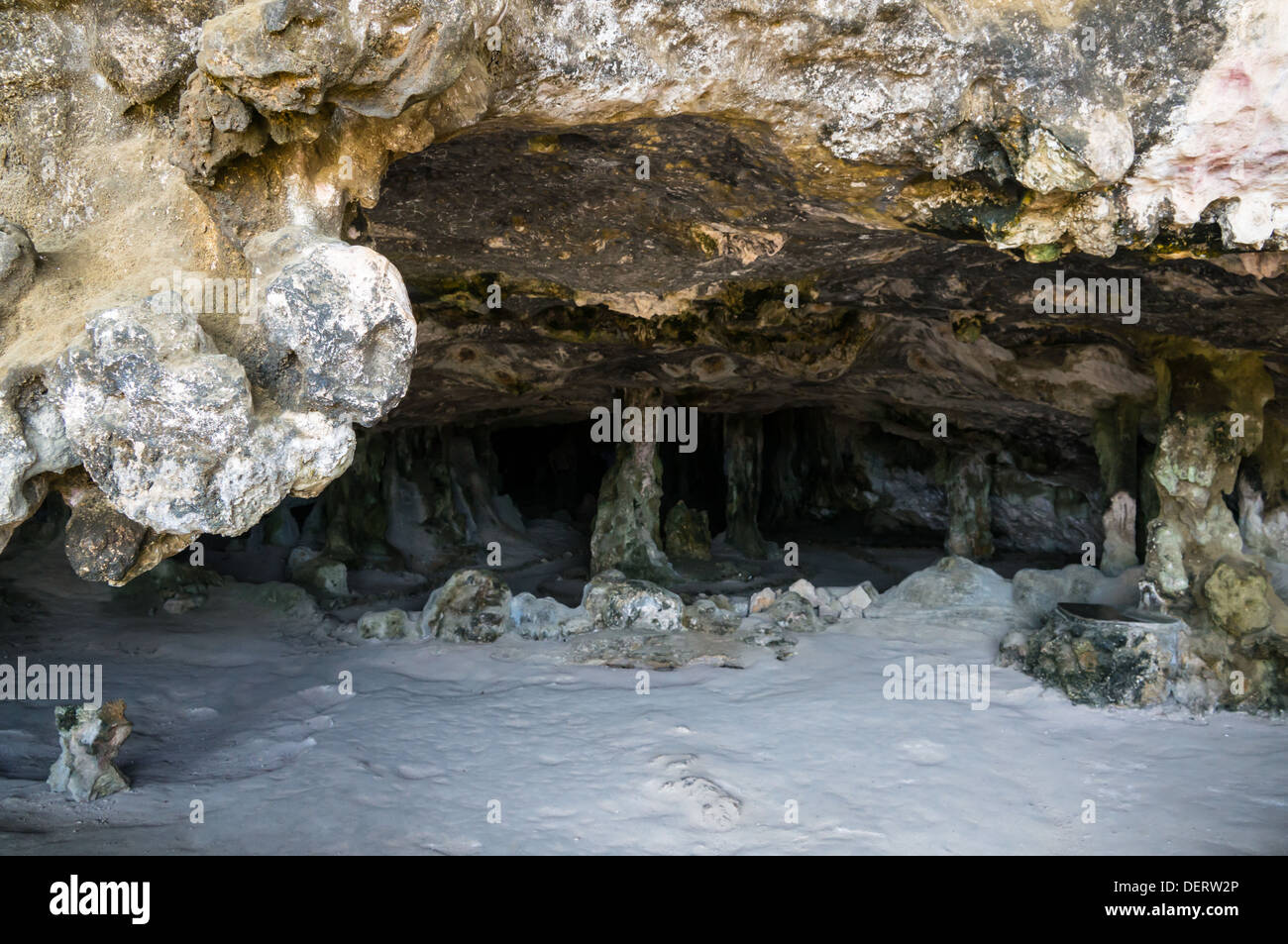 Fontein pictograph cave, Arikok National Park, Aruba Stock Photo