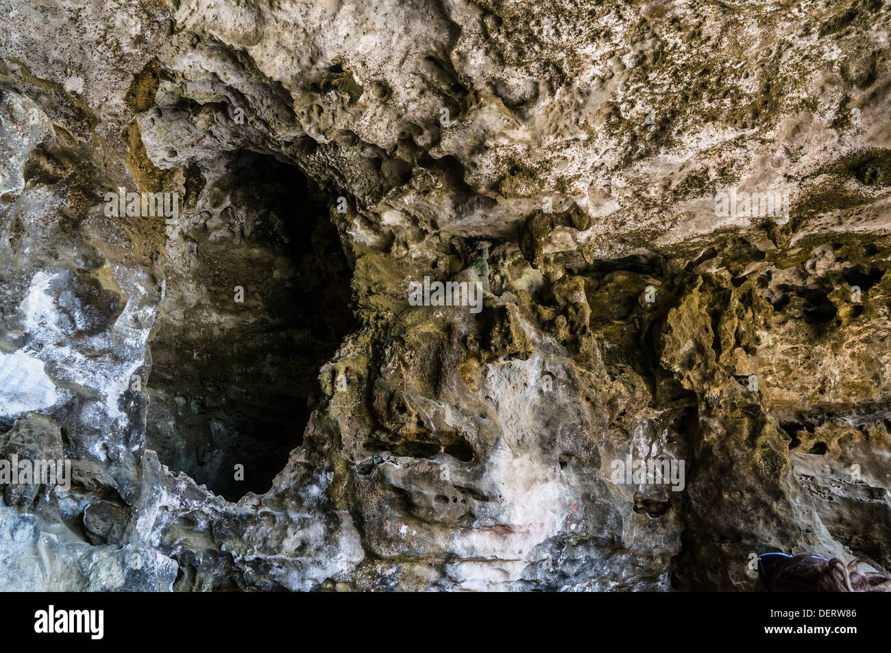 Fontein pictograph cave, Arikok National Park, Aruba Stock Photo