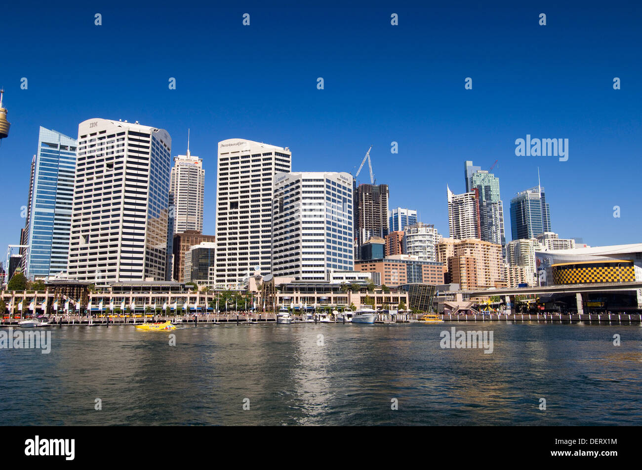 Skyline, Darling Harbour, Sydney, New South Wales, Australia Stock
