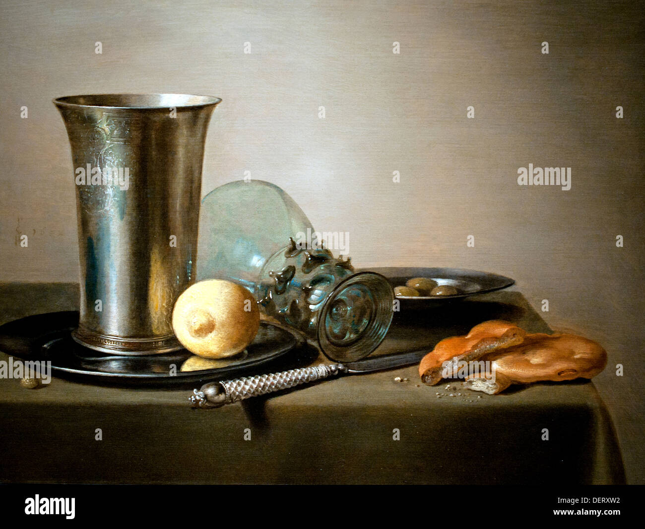 Stilleven - still life 1632 Pieter Claesz   Dutch Netherlands Stock Photo