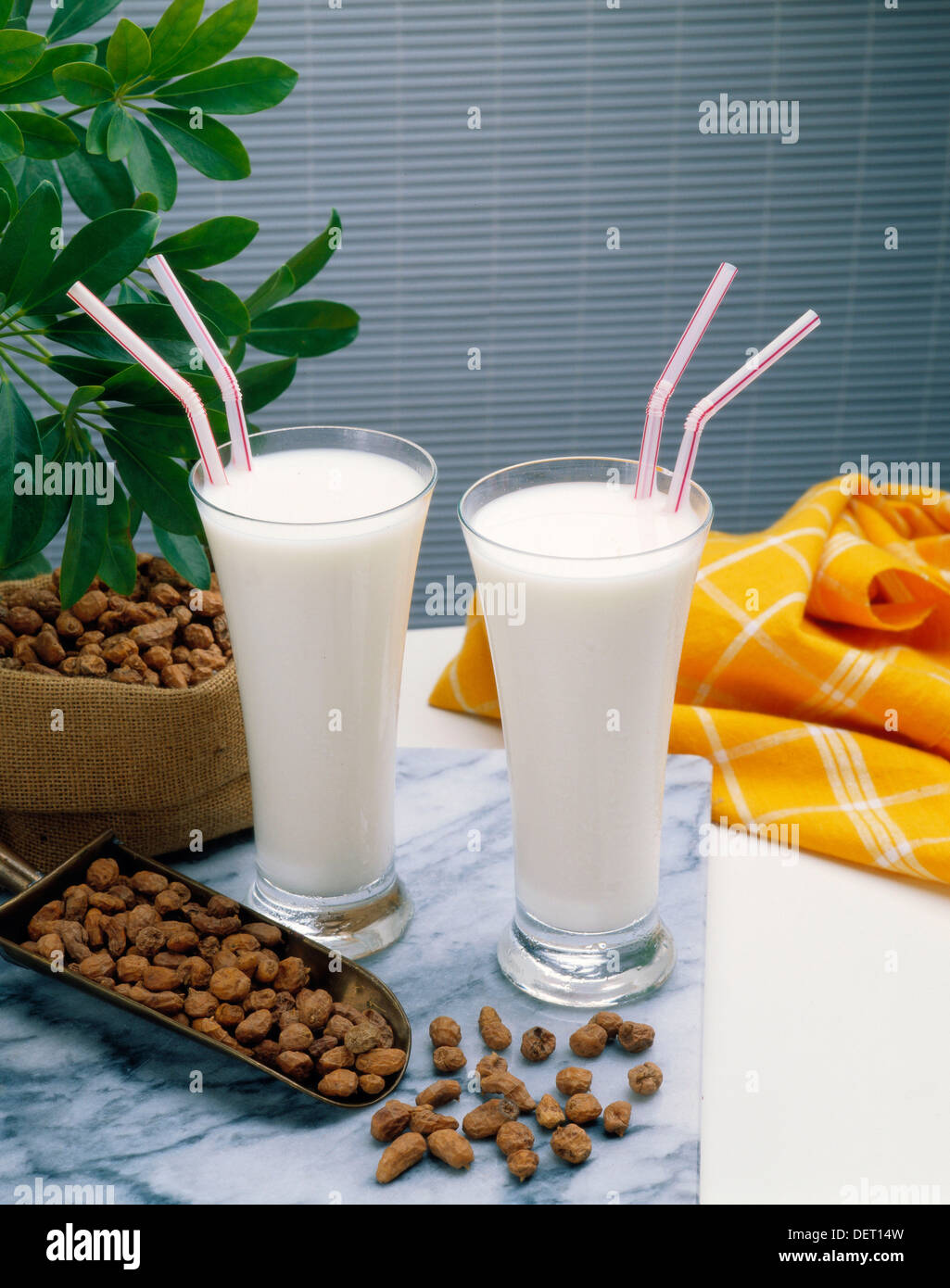 Tiger nut milk Stock Photo Alamy