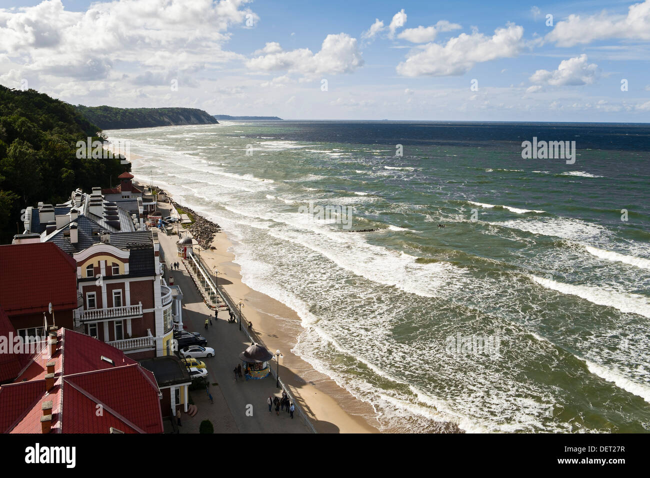 Sea front of Swetlogorsk, Russia Stock Photo