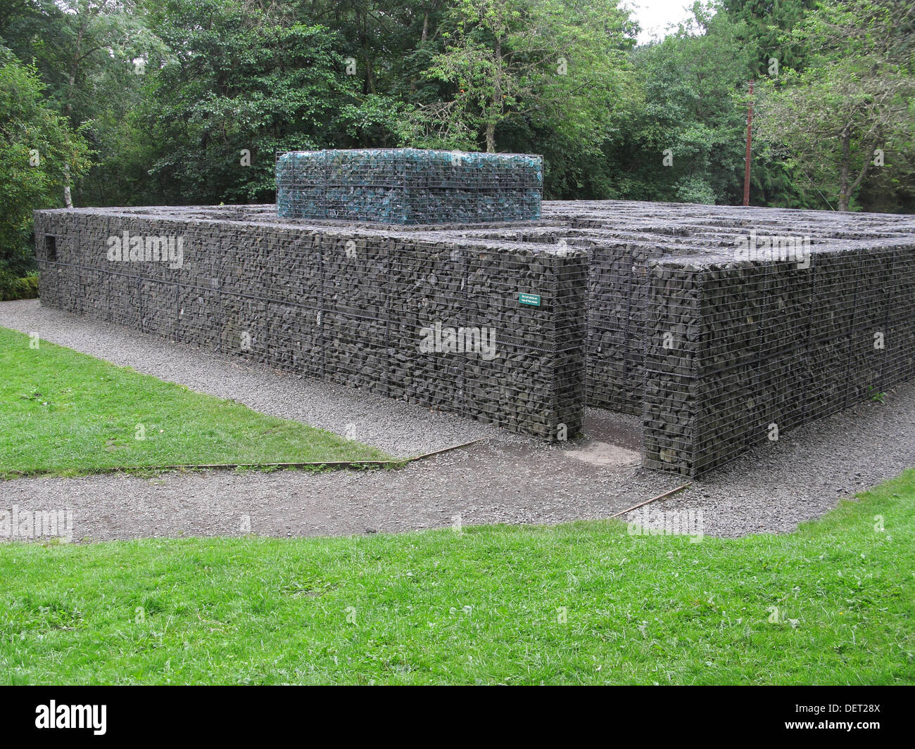 Minotaur Maze Modern Art Sculpture, Kielder, Northumberland, England, UK Stock Photo