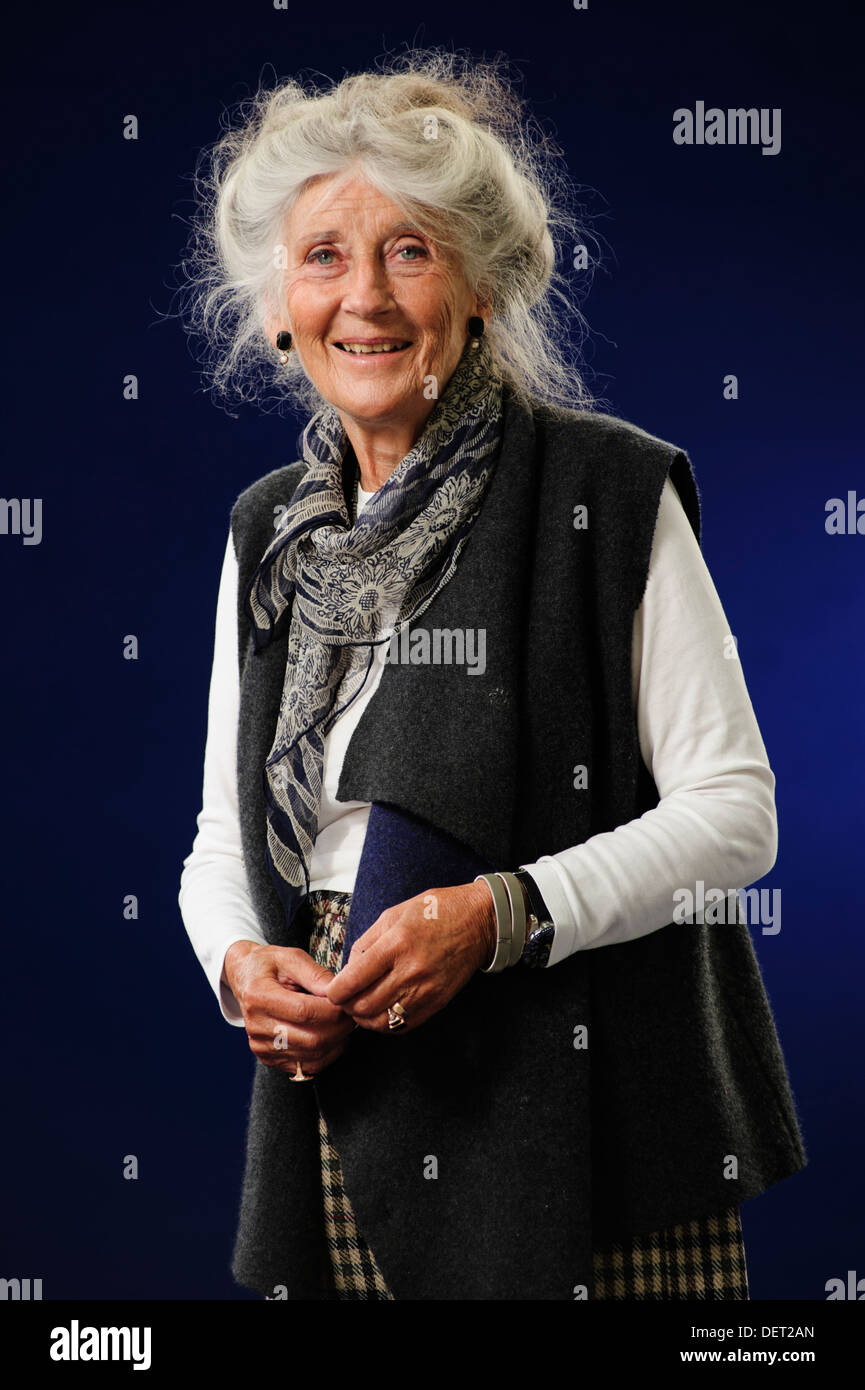 Phyllida Law, Scottish actress, attending the Edinburgh International Book Festival, Tuesday 13th August 2013. Stock Photo