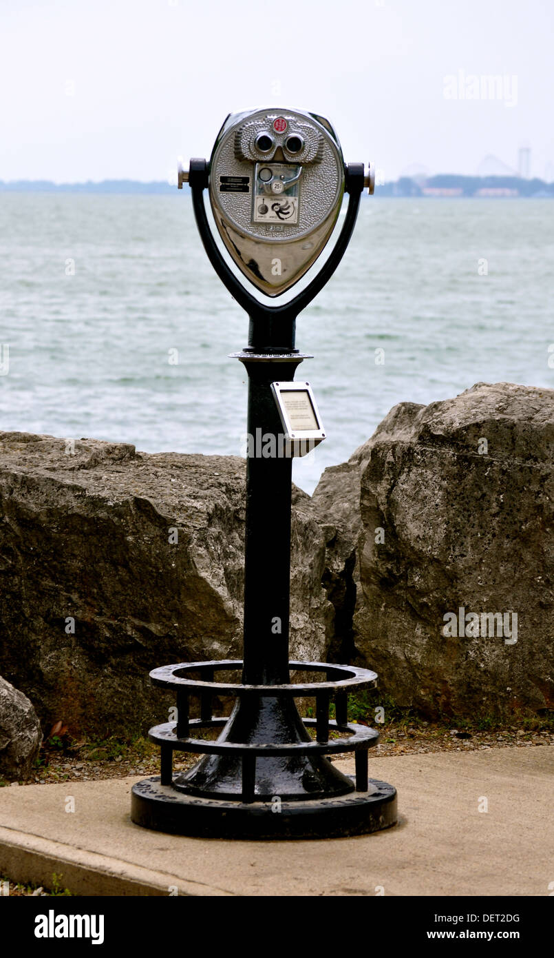 Marblehead Lighthouse View Finder Stock Photo - Alamy