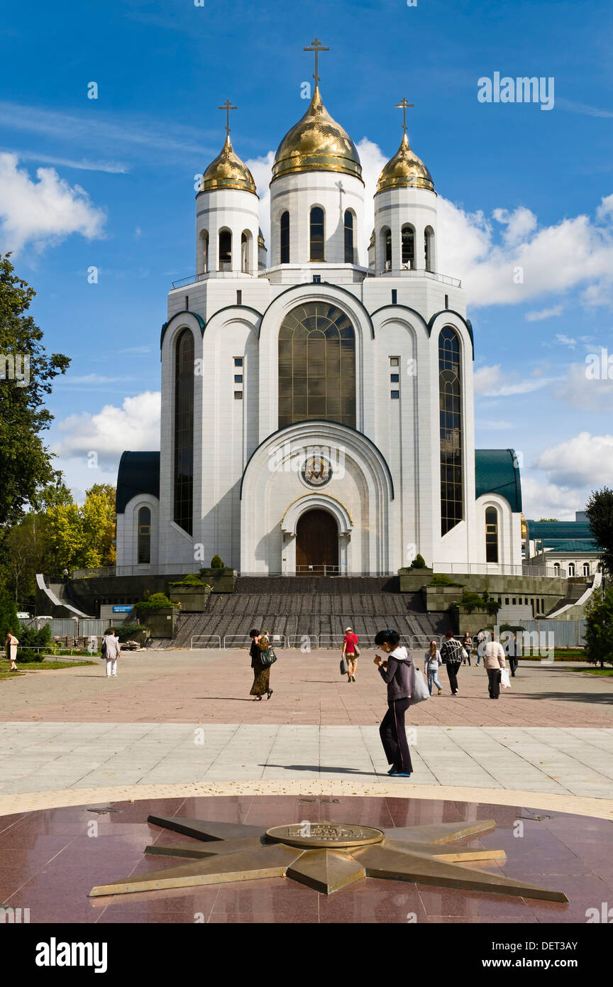 Cathedral of Christ the Saviour, Victory Square, Kaliningrad, Russia Stock Photo
