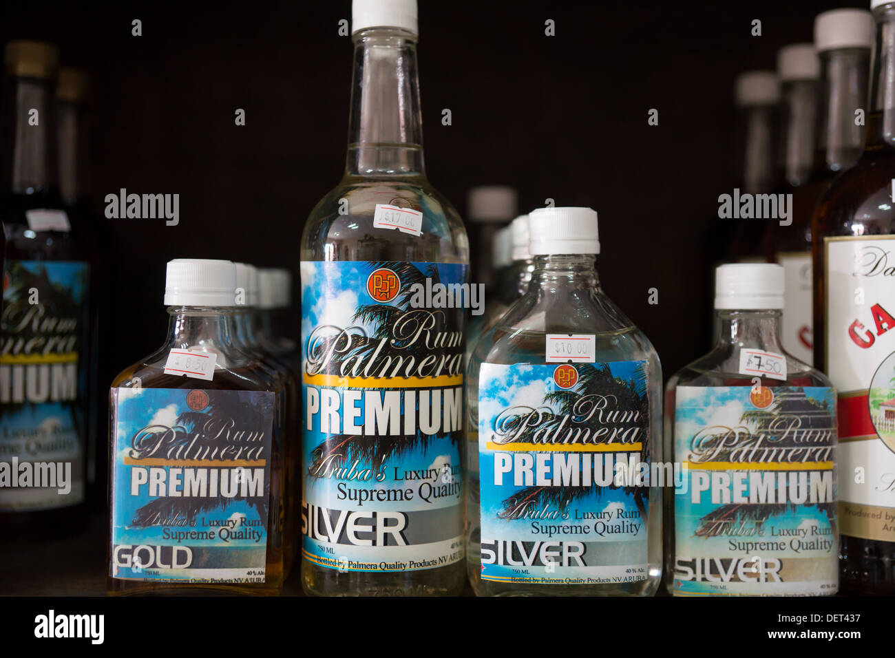 Aruba rum bottles Stock Photo Alamy