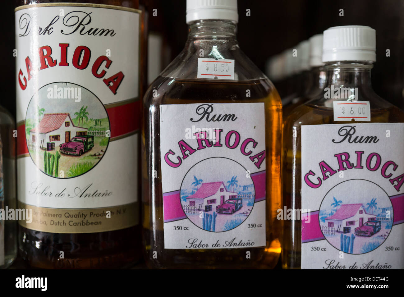 Aruba rum bottles Stock Photo Alamy