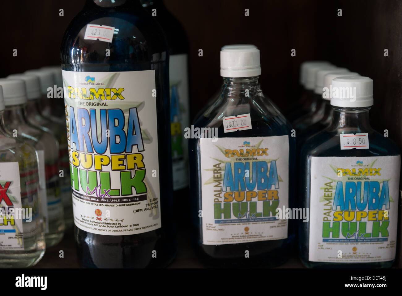 Aruba rum bottles Stock Photo Alamy