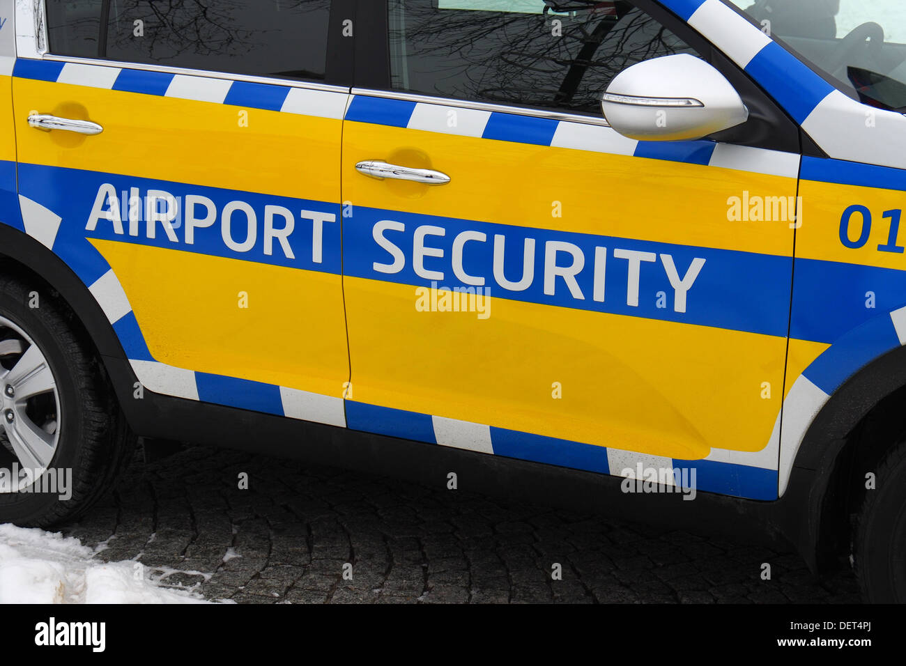 Airport security car Stock Photo Alamy