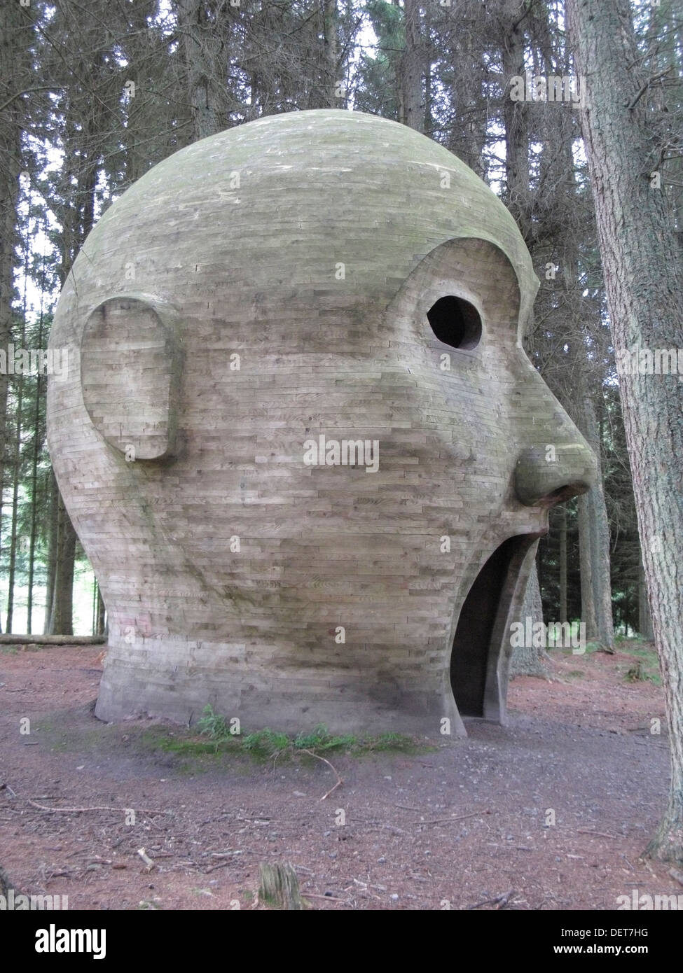 Silvas Capitalis or Forest Head Modern Art Sculpture, Kielder Forest