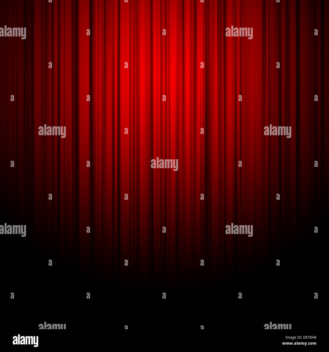 Red curtains on theater or cinema stage Stock Photo