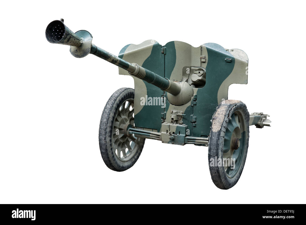 An APX SAL 37 25 mm Hotchkiss anti-tank gun used by French infantry forces at the outbreak of WW2 Stock Photo