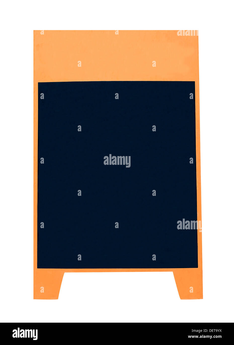 Blank advertising board isolated on white background. Stock Photo