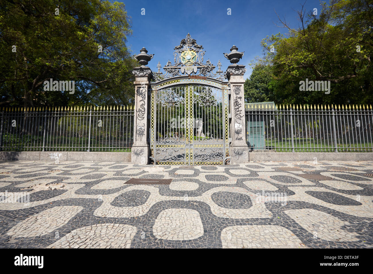 Campo de Santana North Gate, Rio de Janeiro, Brazil, South America Stock Photo