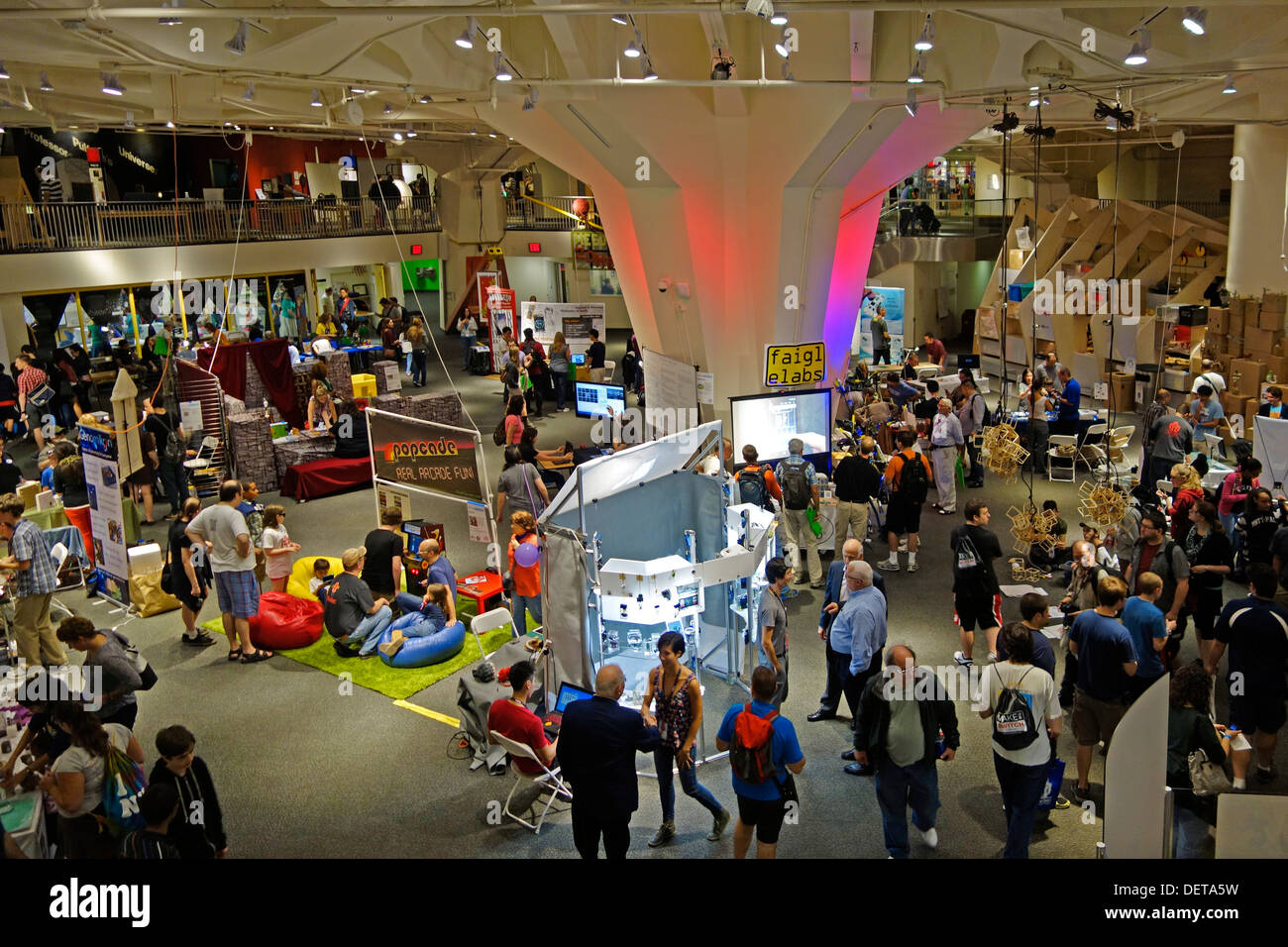 Maker Faire at the New York Hall of Science Queens Stock Photo Alamy