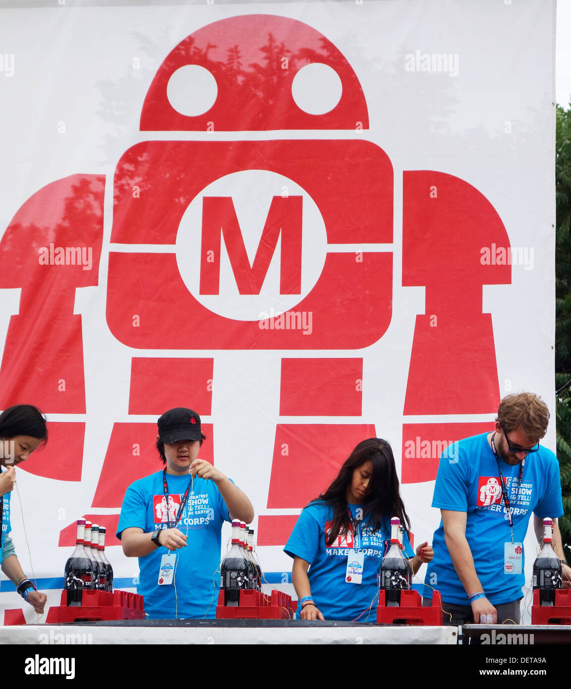 Maker Faire at the New York Hall of Science Queens Stock Photo