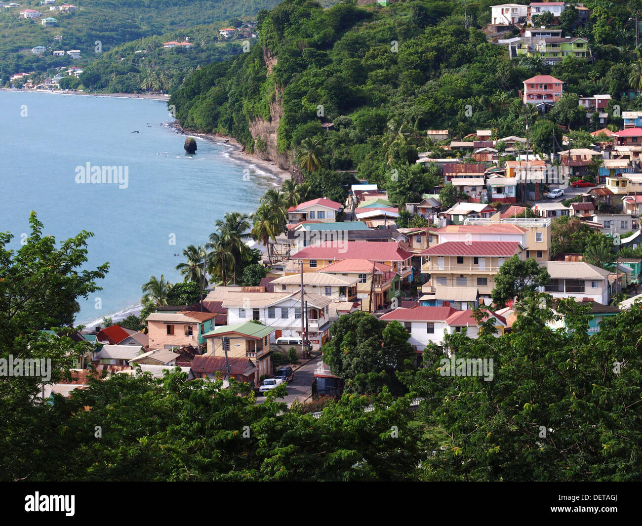 Coastal village of St. Joseph in Dominica Stock Photo Alamy