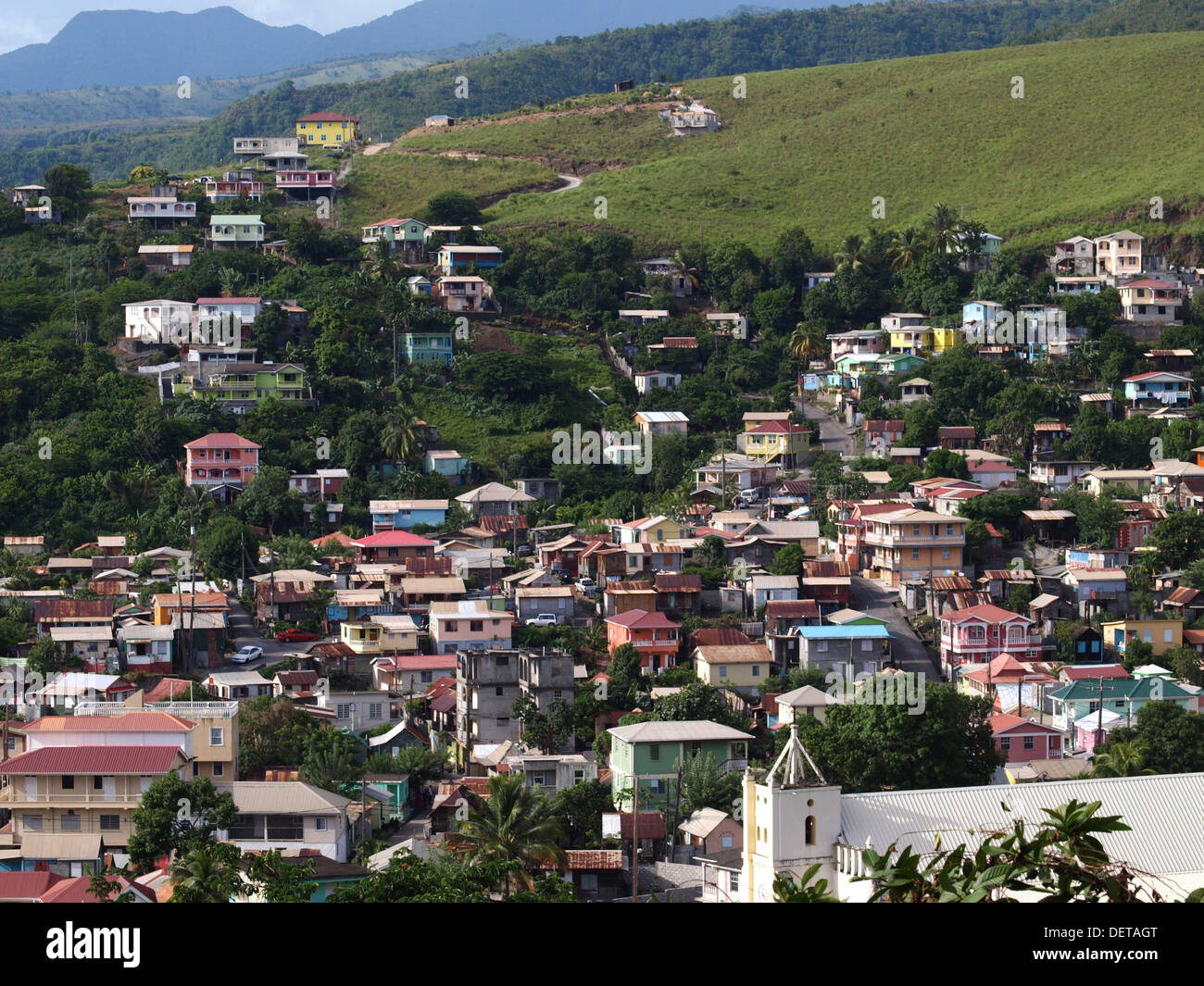 The coastal village of St. Joseph on the west coast of the Commonwealth