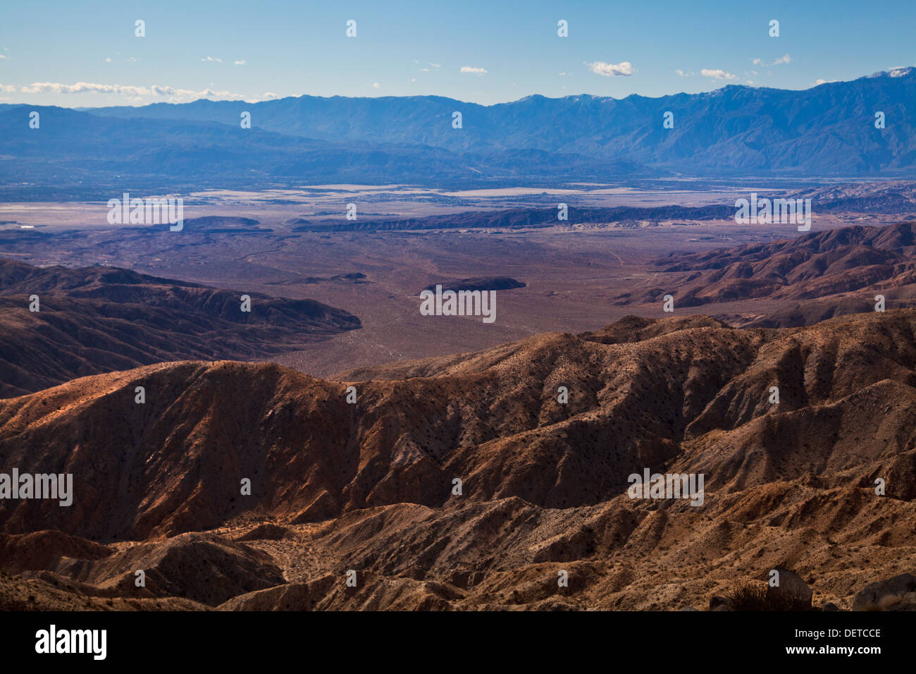 San Andreas Fault seen from the Joshua Tree National Park in California, USA Stock Photo