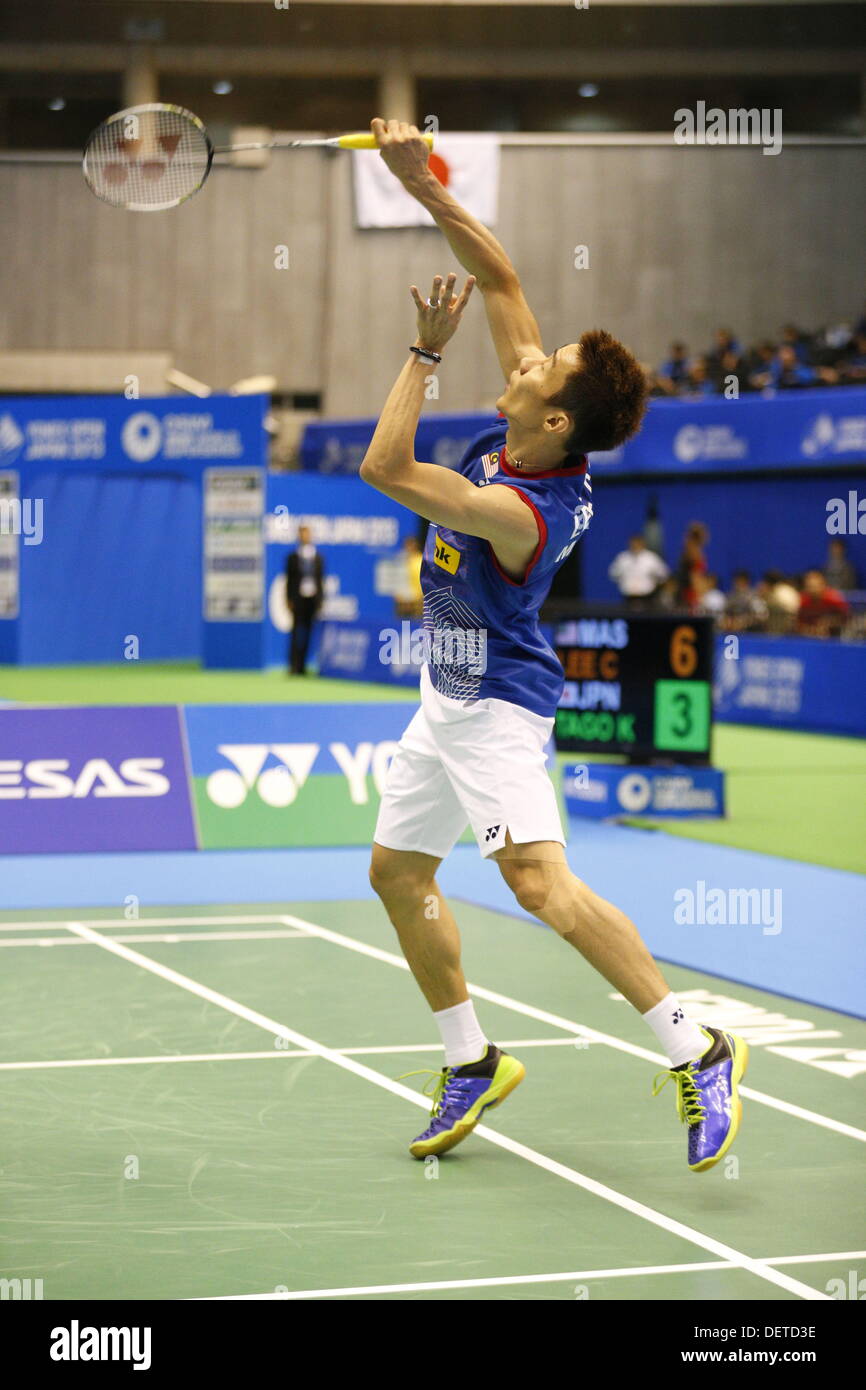 Tokyo, Japan. 22nd Sep, 2013. Chong Wei Lee (MAS), SEPTEMBER 22, 2013 - Badminton : Yonex Open Japan 2013 Men's Singles Tokyo Metropolitan Gymansium, Tokyo, Japan. © AFLO SPORT/Alamy Live News Stock Photo