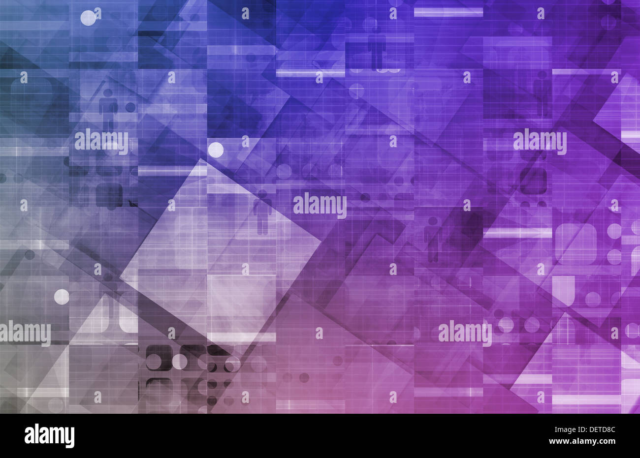 Virtual Technology with Data Filtering Web Art Stock Photo - Alamy