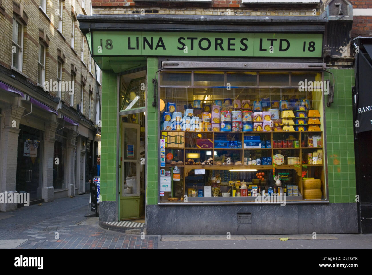 Lina Stores the Italian shop in Soho London England UK Stock Photo Alamy