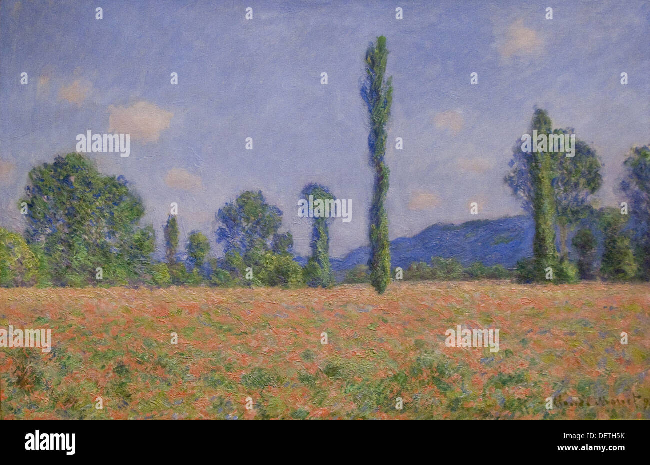 Claude Monet  - Poppy Field - 1890 - The Art Institute of Chicago Stock Photo